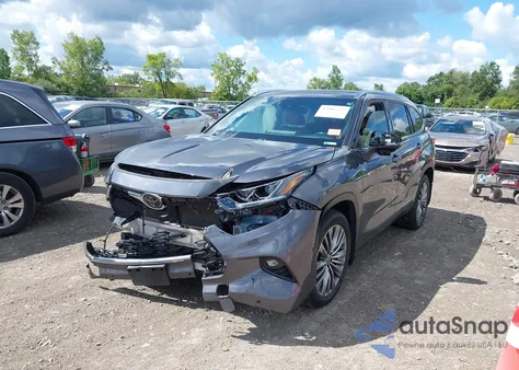 2021 Toyota Highlander Platinum from USA, damaged, VIN 5TDFZRBH5MS106874